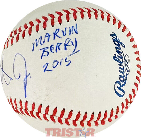 HARRY WATERS SIGNED AUTOGRAPHED SL BASEBALL INSCRIBED MARVIN BARRY 2015 TRISTAR Image 2