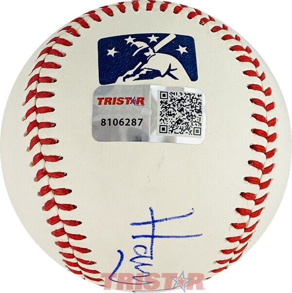 HARRY WATERS SIGNED AUTOGRAPHED SL BASEBALL INSCRIBED MARVIN BARRY 2015 TRISTAR Image 3