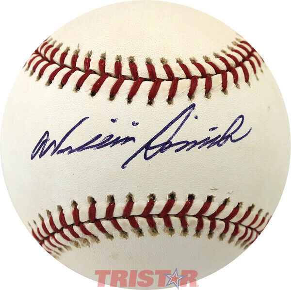 WILLIE SMITH SIGNED AUTOGRAPHED NL BASEBALL PSA - BLACK BARONS, TIGERS Image 1
