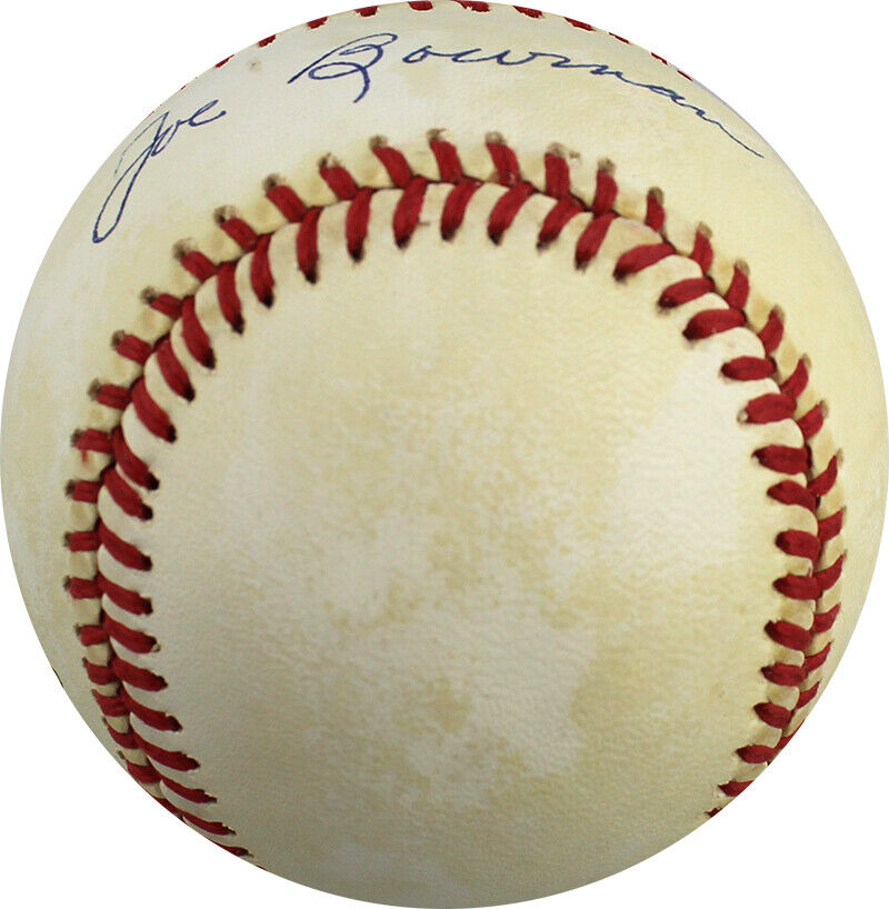 Joe Bowman Autographed Vintage Rawlings NL Baseball PSA - Pittsburgh Pirates Image 3