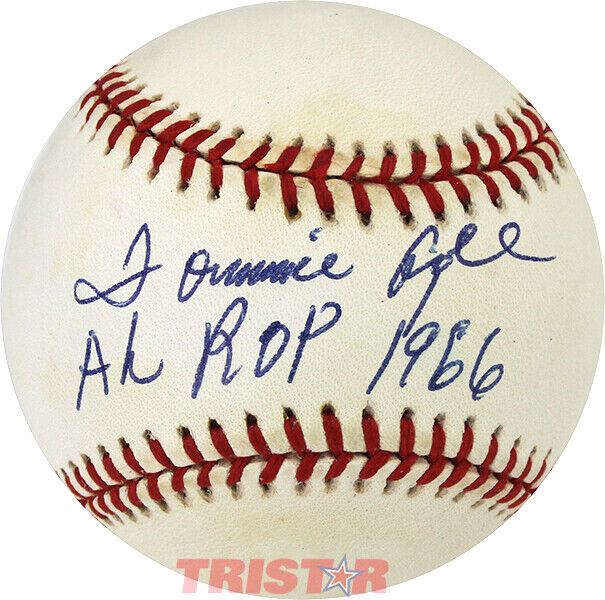 TOMMIE AGEE SIGNED AUTOGRAPHED AL BASEBALL INSCRIBED AL ROY 1966 PSA WHITE SOX Image 1