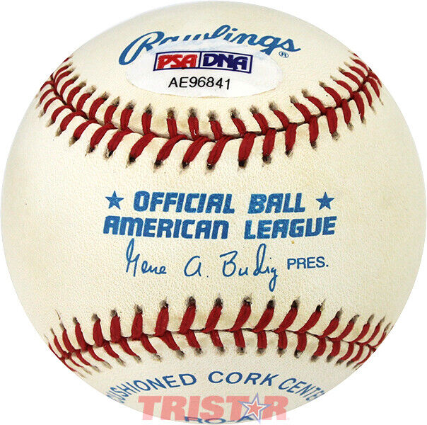 TOMMIE AGEE SIGNED AUTOGRAPHED AL BASEBALL INSCRIBED AL ROY 1966 PSA WHITE SOX Image 2