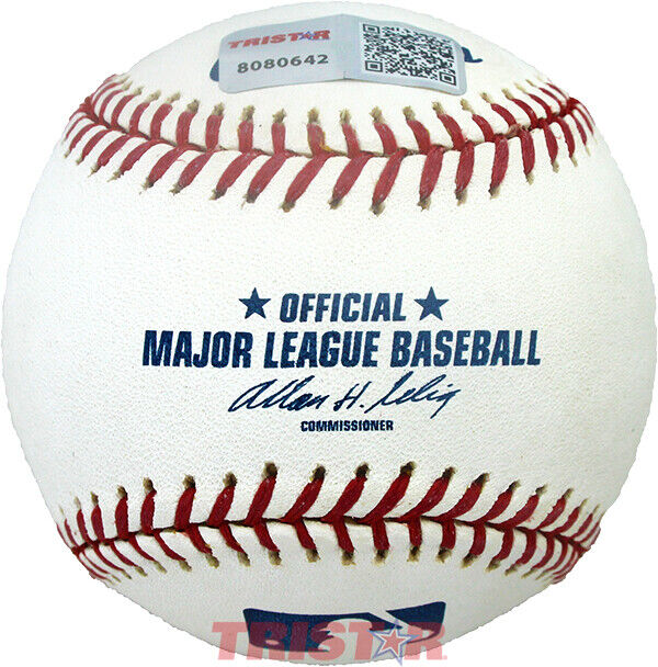 HOWIE NUNN SIGNED AUTOGRAPHED ML BASEBALL TRISTAR - CARDINALS, REDS Image 2