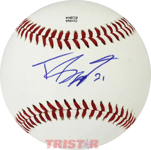 TRAVIS SWAGGERTY SIGNED AUTOGRAPHED SL BASEBALL INSCRIBED 21 TRISTAR PIRATES Image 1
