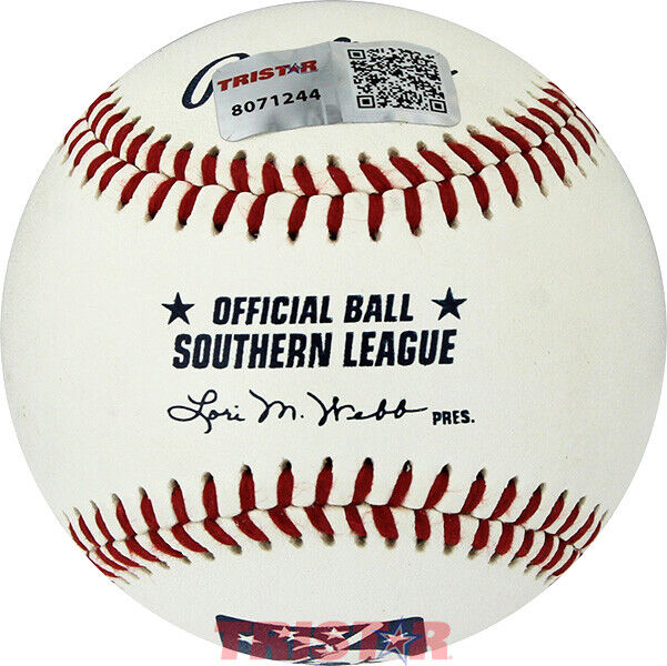 TRAVIS SWAGGERTY SIGNED AUTOGRAPHED SL BASEBALL INSCRIBED 21 TRISTAR PIRATES Image 2
