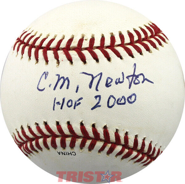 C.M. Newton Signed Rawlings Baseball Inscribed HOF 2000 PSA - Kentucky Wildcats Image 1