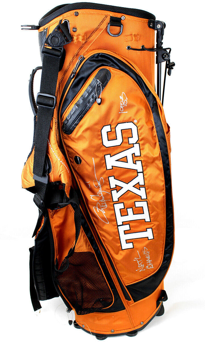 Roger Clemens Signed Nike Texas Longhorns Tournament Used Golf Bag TRISTAR Image 1