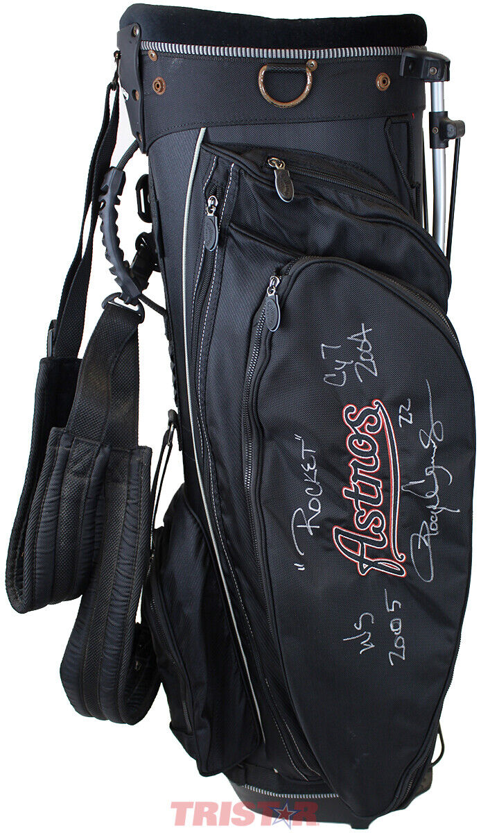 Roger Clemens Signed Callaway Houston Astros Used Golf Bag Inscribed TRISTAR Image 1