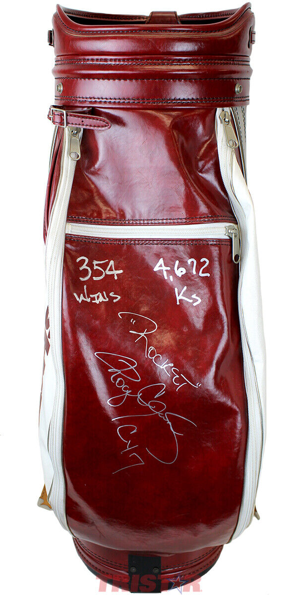 Roger Clemens Autographed Burton HealthSouth Used Golf Bag Inscribed TRISTAR Image 1