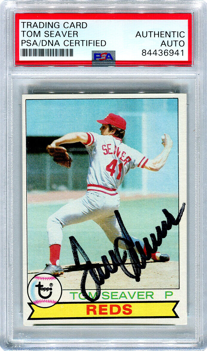 Tom Seaver Signed Autographed 1979 Topps Card #100 PSA Image 1