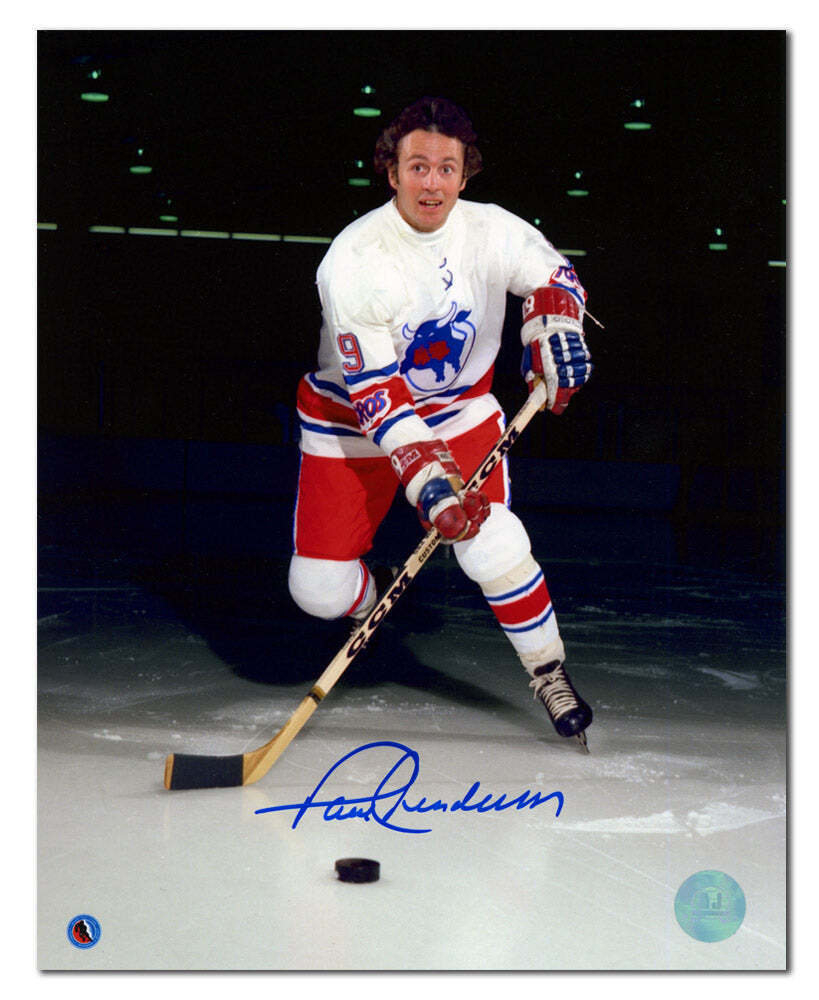 Paul Henderson Toronto Toros Autographed WHA Hockey 8x10 Photo Image 1