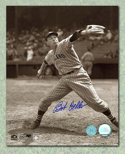 Bob Feller Cleveland Indians Autographed Classic 8x10 Photo Image 1