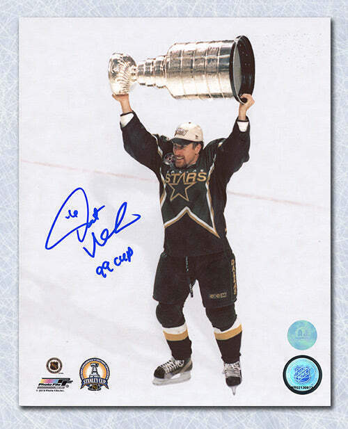 Pat Verbeek Dallas Stars Autographed 1999 Stanley Cup 8x10 Photo Image 1