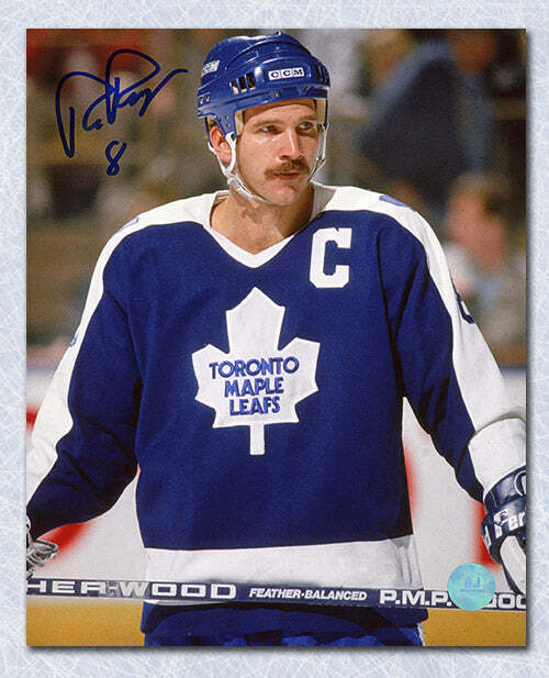 Rob Ramage Toronto Maple Leafs Autographed Captain 8x10 Photo Image 1