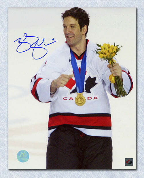 Brendan Shanahan Team Canada Autographed 2002 Olympic Gold 8x10 Photo Image 1