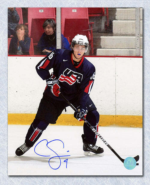 Cam Fowler Usa Hockey Autographed World Jr 8x10 Photo Image 1