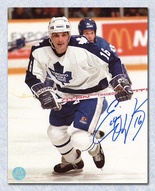 Ed Olczyk Toronto Maple Leafs Autographed Hockey 8x10 Photo Image 1