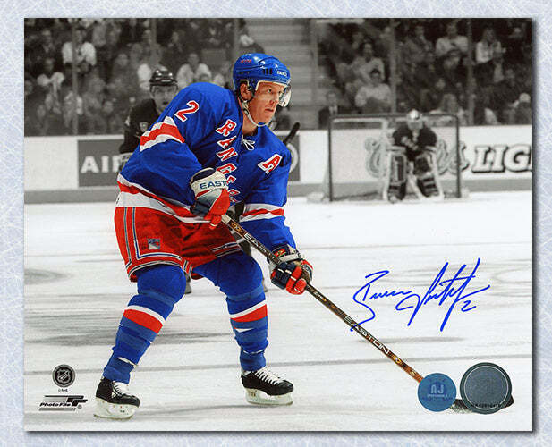 Brian Leetch New York Rangers Autographed Spotlight 8x10 Photo Image 1
