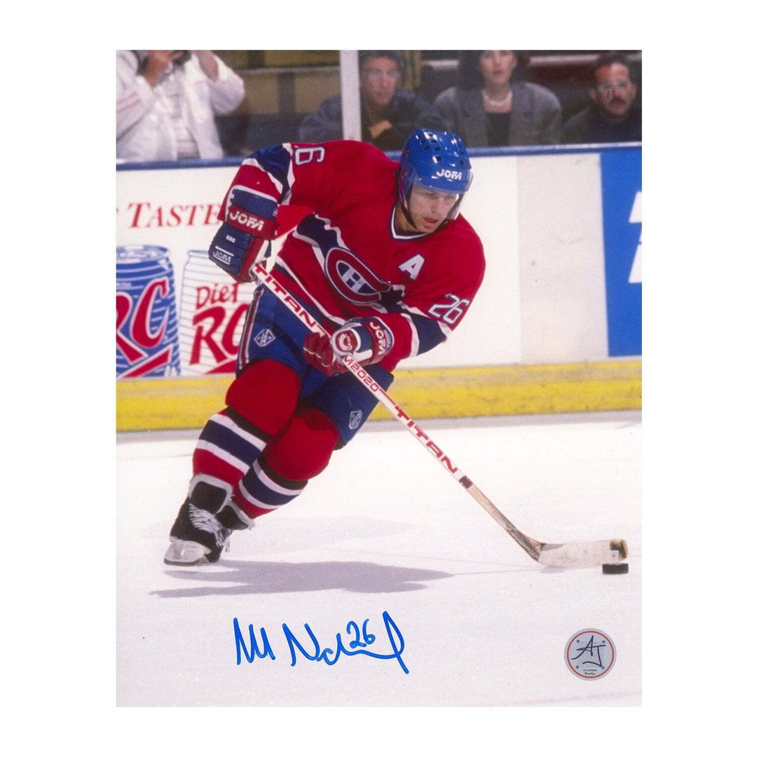 Mats Naslund Autographed Montreal Canadiens 8x10 Photo Image 1