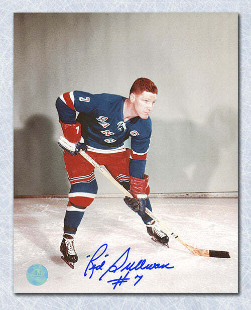 Red Sullivan New York Rangers Autographed 8x10 Photo Image 1