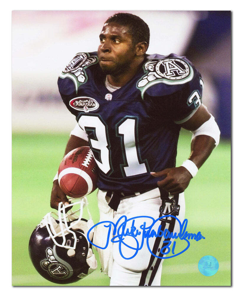 Mike Pinball Clemons Toronto Argonauts Autographed CFL Last Game 8x10 Photo Image 1