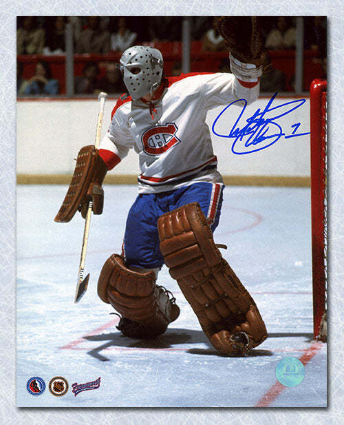 Michel Plasse Montreal Canadiens Autographed Goalie 8x10 Photo Image 1