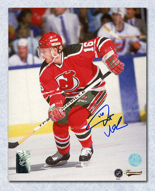 Pat Verbeek New Jersey Devils Signed Hockey 8x10 Photo Image 1