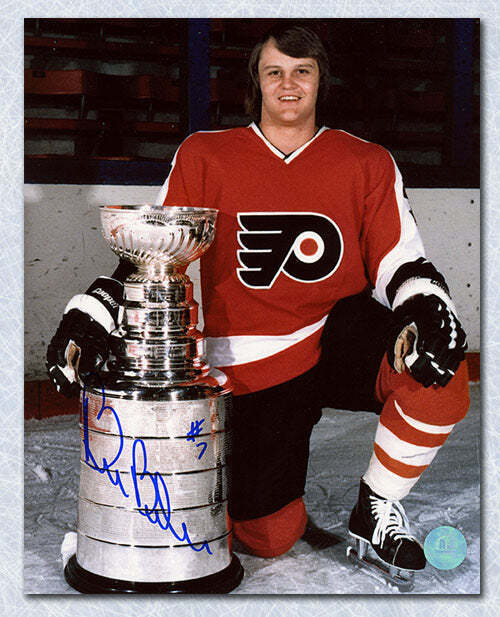 Bill Barber Philadelphia Flyers Autographed Stanley Cup 8x10 Photo Image 1