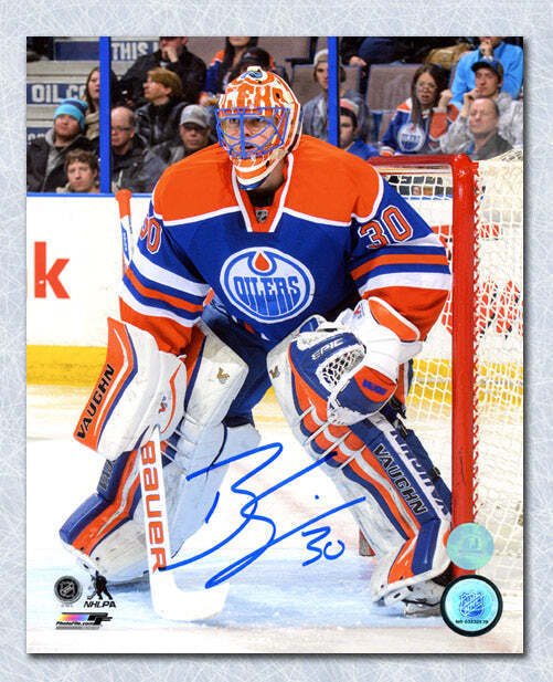 Ben Scrivens Edmonton Oilers Autographed Goalie 8x10 Photo Image 1