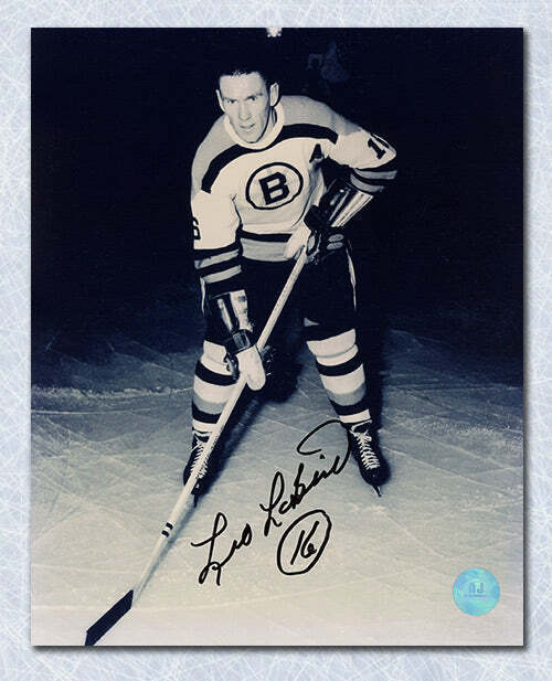 Leo Labine Boston Bruins Autographed 8x10 Photo Image 1