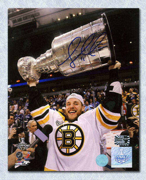 Greg Campbell Boston Bruins Autographed Stanley Cup 8x10 Photo Image 1