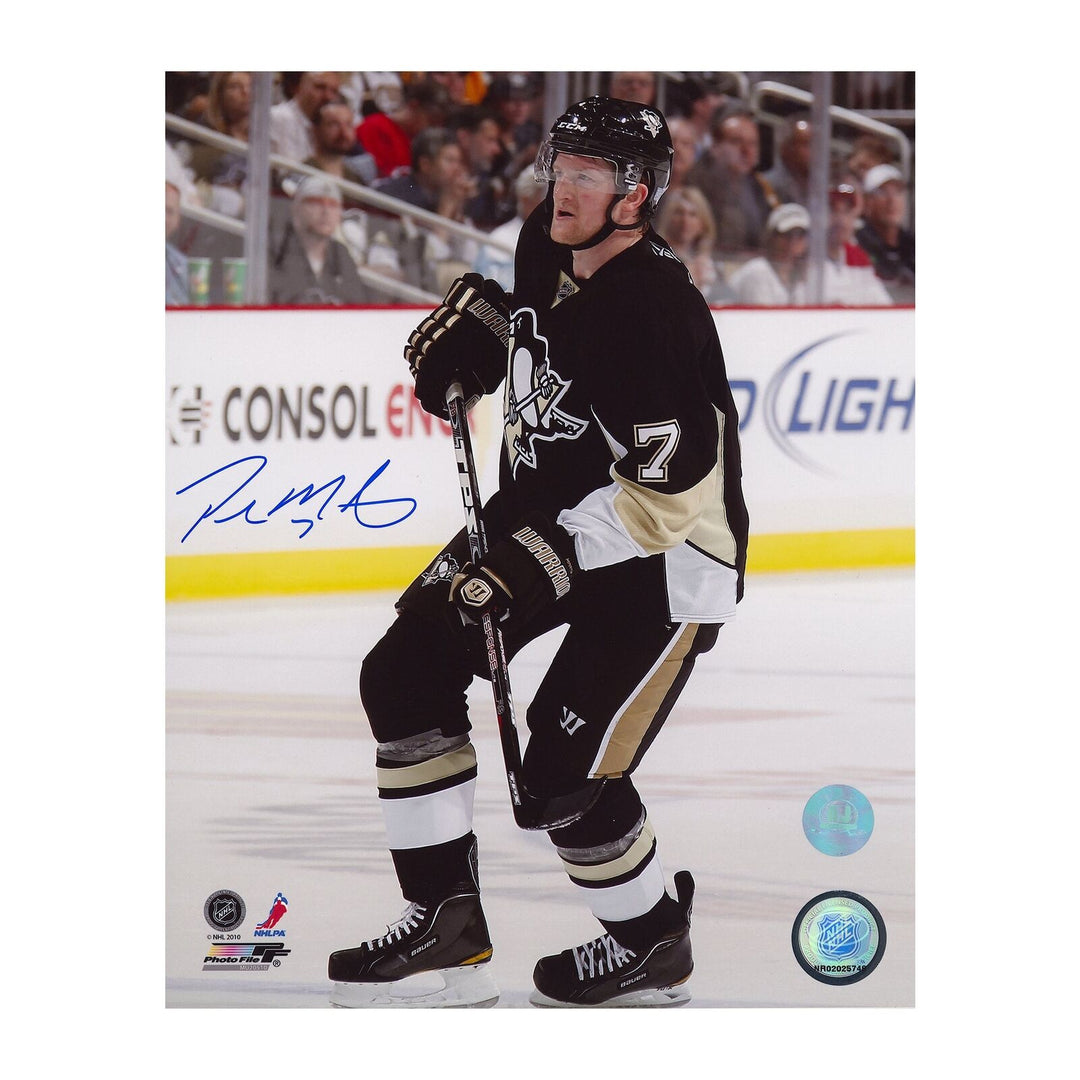 Paul Martin Pittsburgh Penguins Autographed 8x10 Photo Image 1