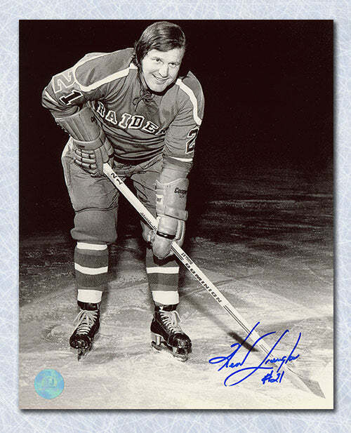 Kent Douglas New York Raiders Autographed WHA Hockey 8x10 Photo Image 1