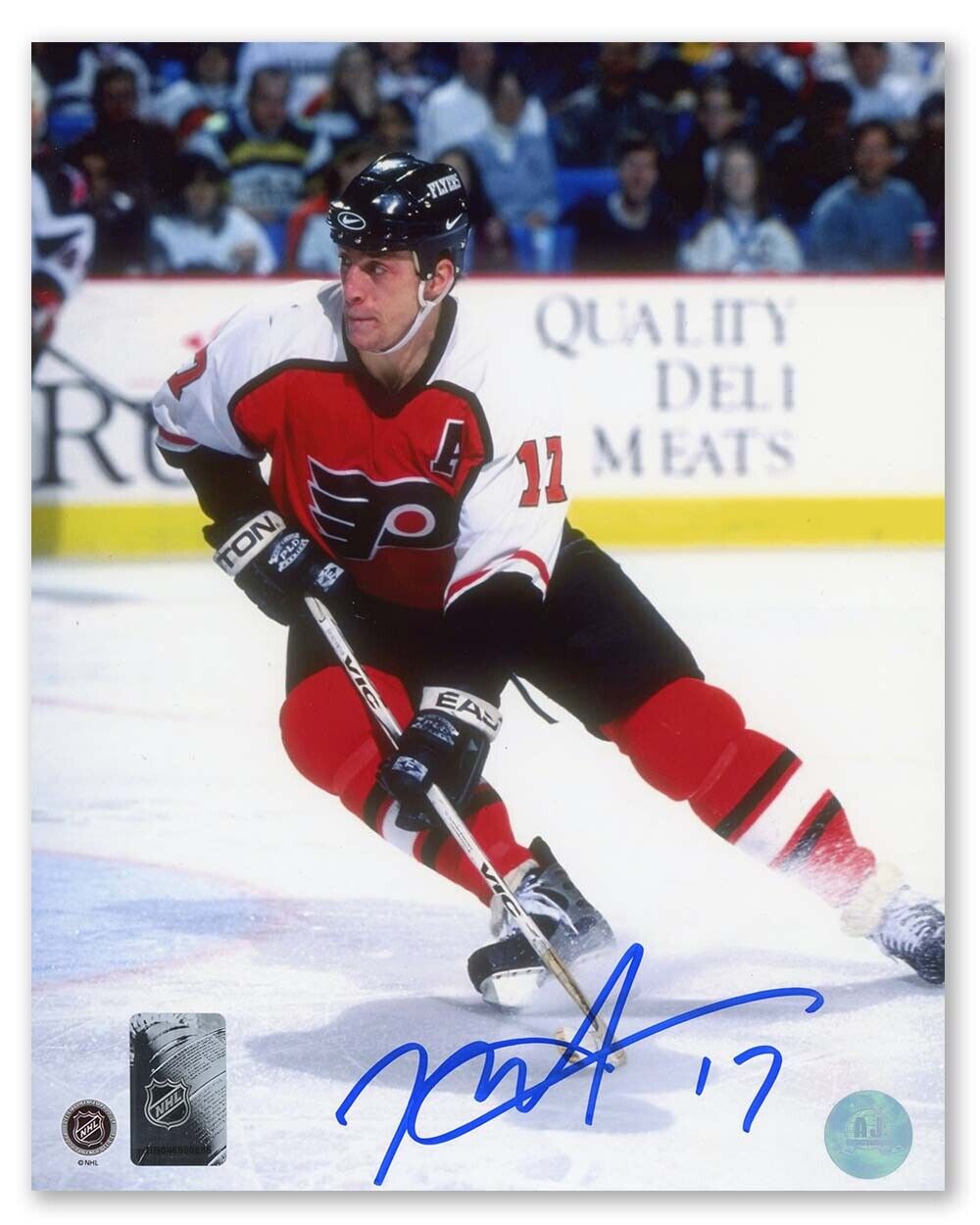 Rod Brind'Amour Philadelphia Flyers Autographed Hockey 8x10 Photo Image 1