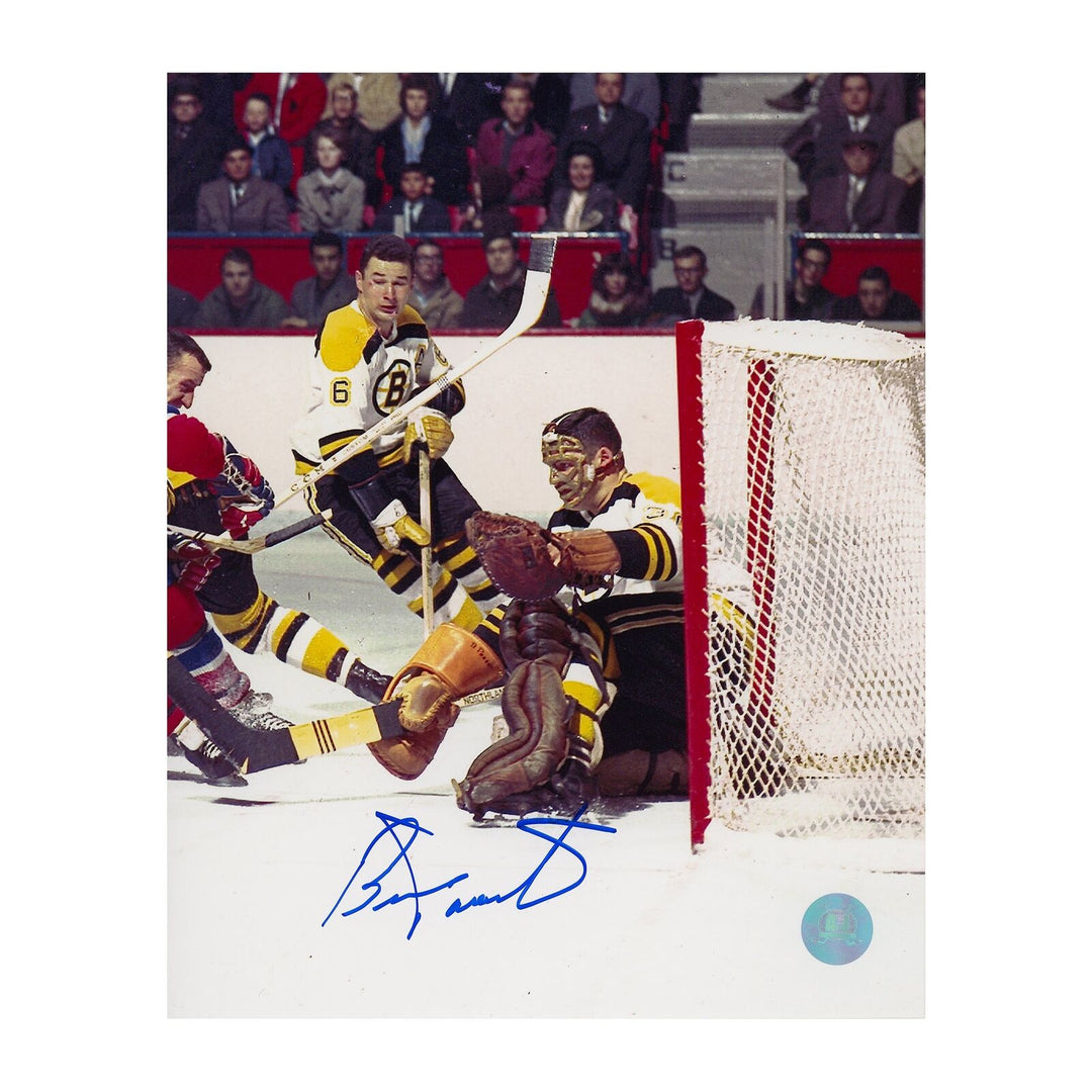 Bernie Parent Boston Bruins Autographed Original Six 8x10 Photo Image 1