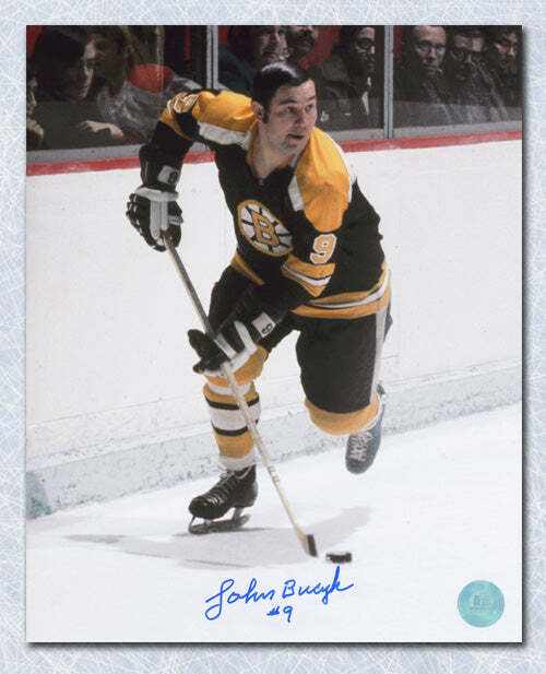 Johnny Bucyk Boston Bruins Autographed Playmaker 8x10 Photo Image 1