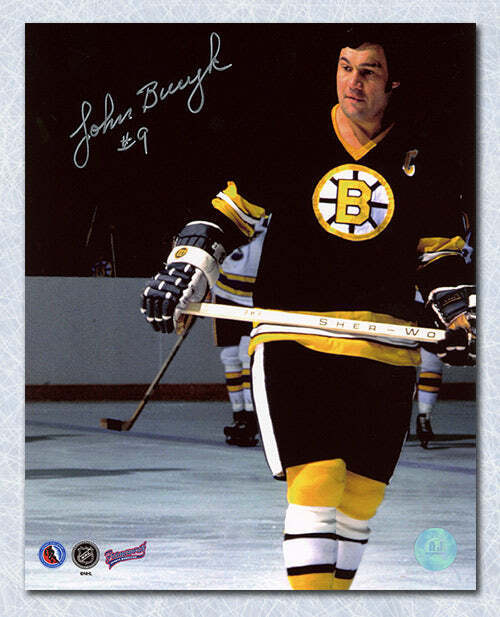 Johnny Bucyk Boston Bruins Signed Close-Up 8x10 Photo Image 1