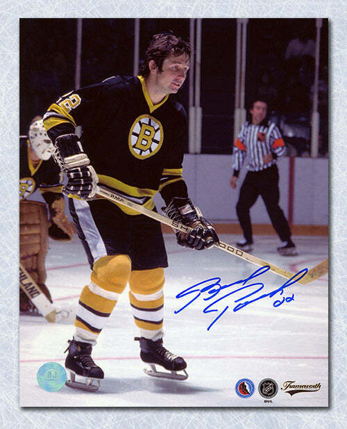 Brad Park Boston Bruins Autographed Defenceman 8x10 Photo Image 1