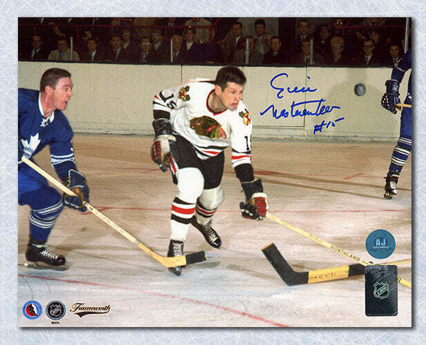 Eric Nesterenko Chicago Blackhawks Autographed 8x10 Photo Image 1
