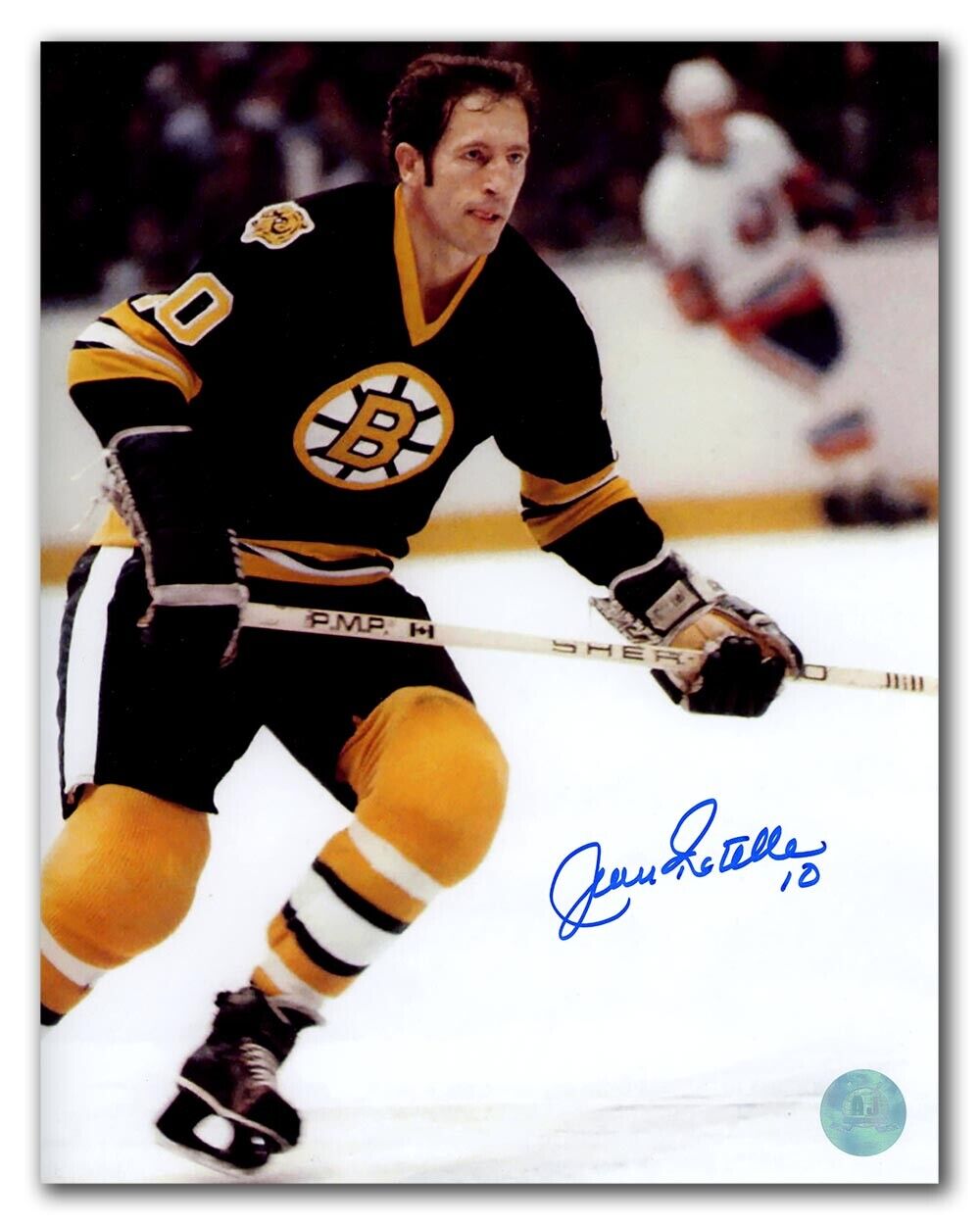 Jean Ratelle Boston Bruins Autographed Hockey 8x10 Photo Image 1