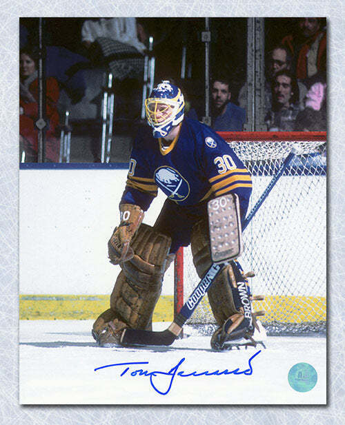 Tom Barrasso Buffalo Sabres Autographed Goalie 8x10 Photo Image 1
