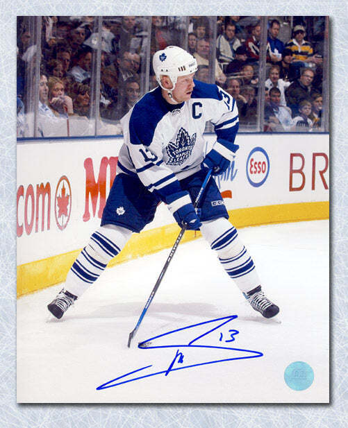 Mats Sundin Toronto Maple Leafs Autographed Alternate Jersey 8x10 Photo Image 1