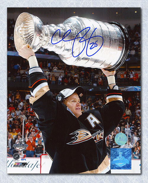 Chris Pronger Anaheim Ducks Autographed 2007 Stanley Cup 8x10 Photo Image 1