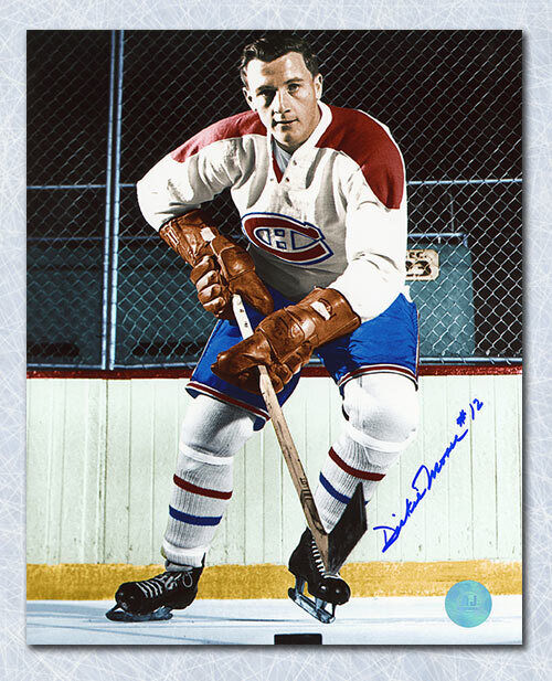 Dickie Moore Montreal Canadiens Autographed Original Six 8x10 Photo Image 1