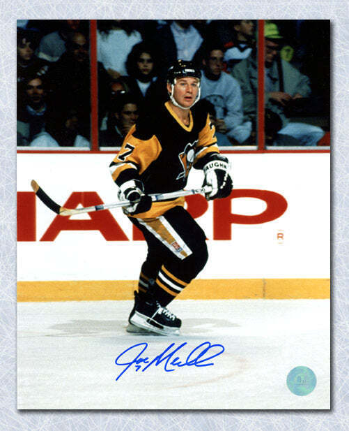 Joe Mullen Pittsburgh Penguins Autographed Hockey 8x10 Photo Image 1