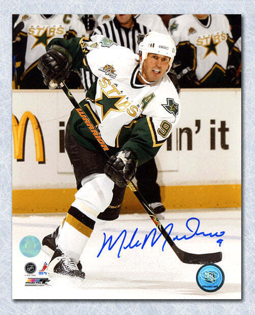 Mike Modano Dallas Stars Autographed 2007 Game Action 8x10 Photo Image 1