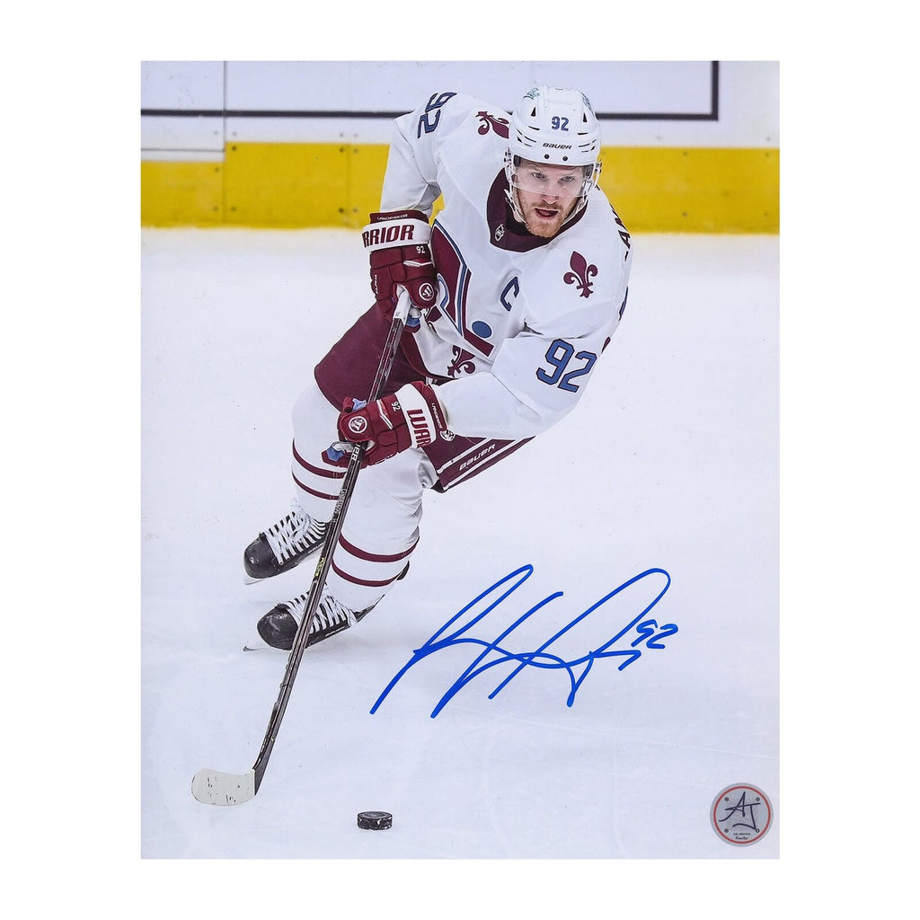 Autographed Nathan MacKinnon Picture - Alternate Jersey 8x10
