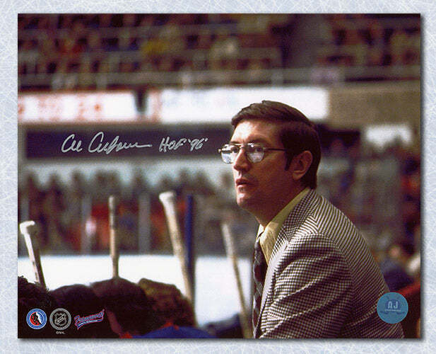 Al Arbour New York Islanders Autographed NHL Coach 8x10 Photo Image 1