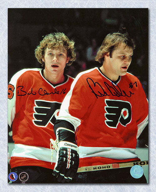 Bobby Clarke & Bill Barber Philadelphia Flyers Dual Signed 8x10 Photo Image 1