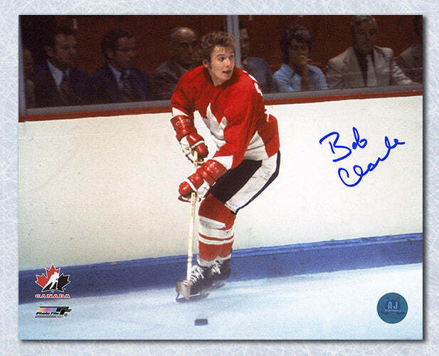 Bobby Clarke Team Canada Autographed 1972 Summit Series 8x10 Photo Image 1